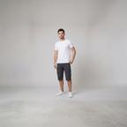 Liam men's cargo shorts in olive green, featuring a quick-drying fabric and multiple spacious pockets for outdoor use. 3