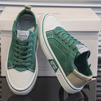 White minimalist sneakers with cushioned support, featuring a sleek design perfect for everyday wear. 2
