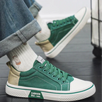 White minimalist sneakers with cushioned support, featuring a sleek design perfect for everyday wear. 4