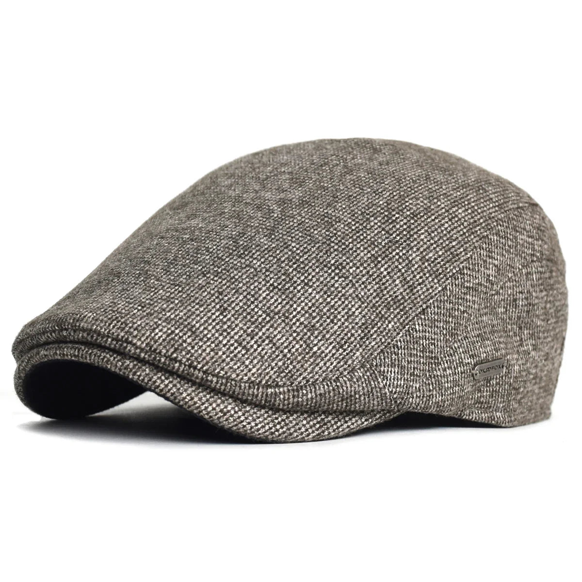 Soft blend wool beret in a muted gray color with a classic rounded silhouette. 2