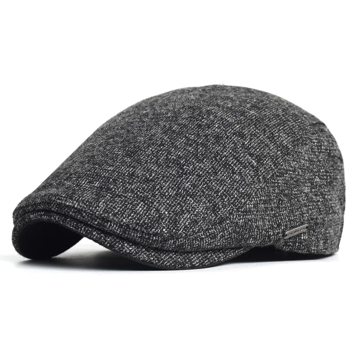 Soft blend wool beret in a muted gray color with a classic rounded silhouette. 5