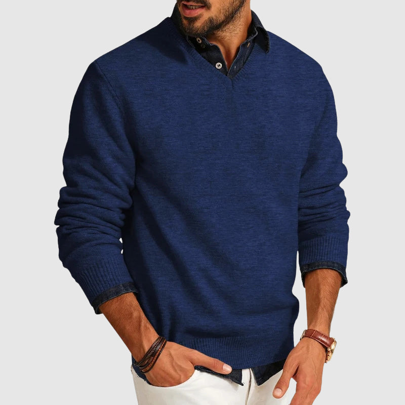 Benny | Lightweight Everyday V-Neck Men's Sweater