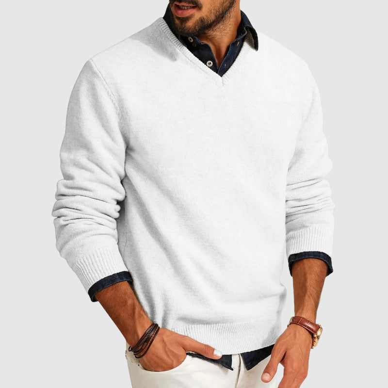 Benny | Lightweight Everyday V-Neck Men's Sweater