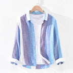 Linen Blend Striped Shirt 6
