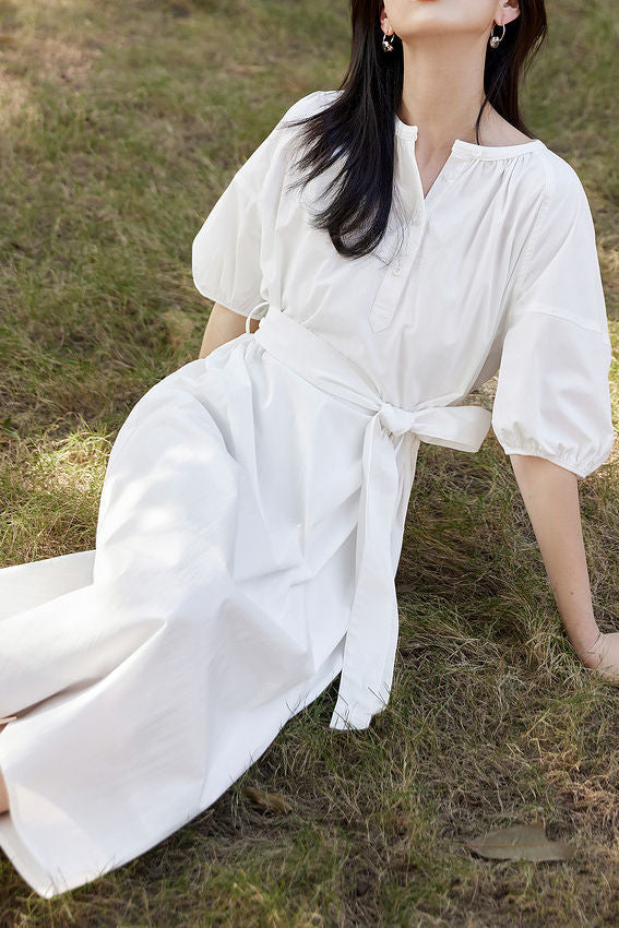 Luna Midi Tie Waist Dress 3