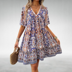 Lila | Women Summer Boho Paisley Mini Dress