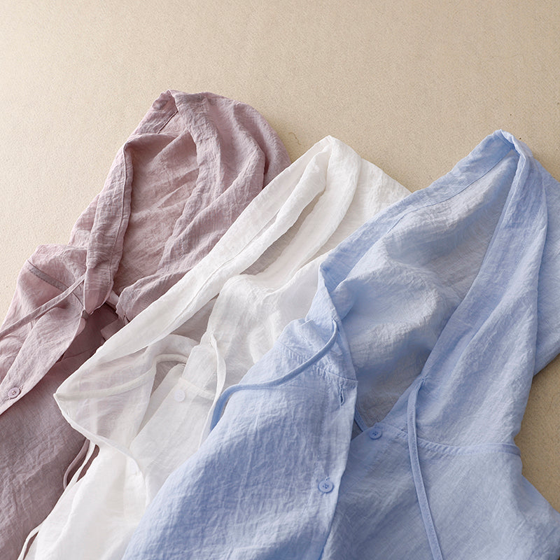 VICTORIA | LINEN HOODIE