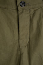 Marcellus Linen Shorts Pleated Herringbone Eastman Green 5
