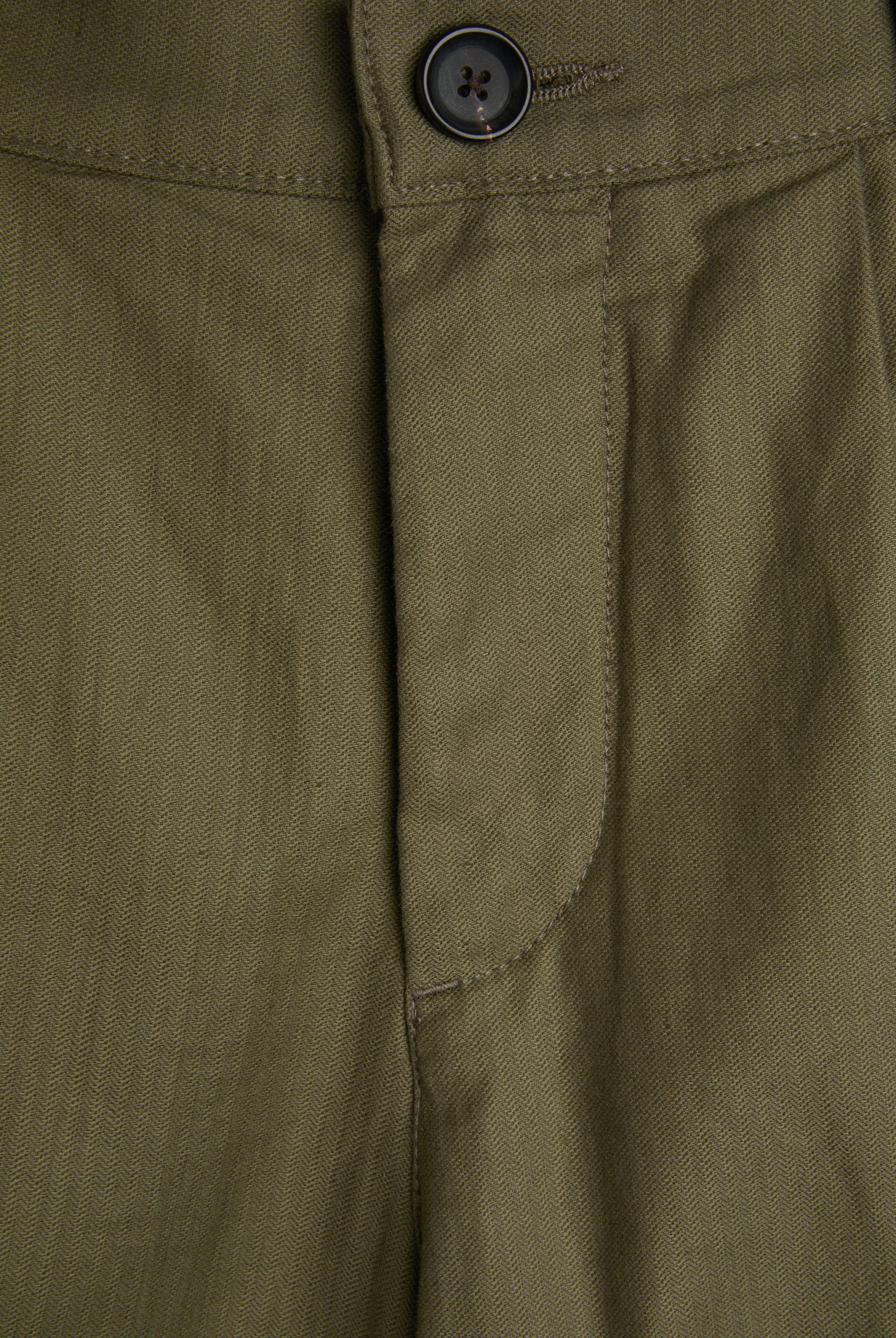 Marcellus Linen Shorts Pleated Herringbone Eastman Green 5