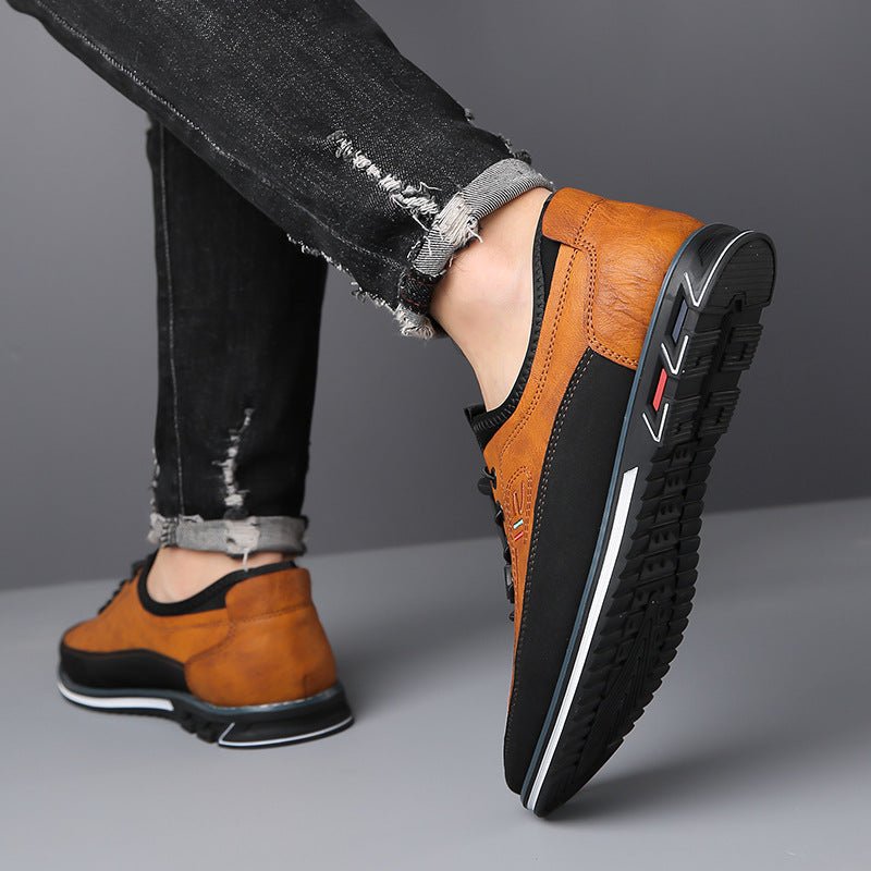 Black vegan leather Oxford shoes with a classic design, featuring a sleek and polished appearance. 4