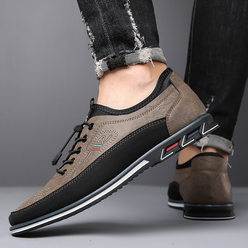 Black vegan leather Oxford shoes with a classic design, featuring a sleek and polished appearance. 8