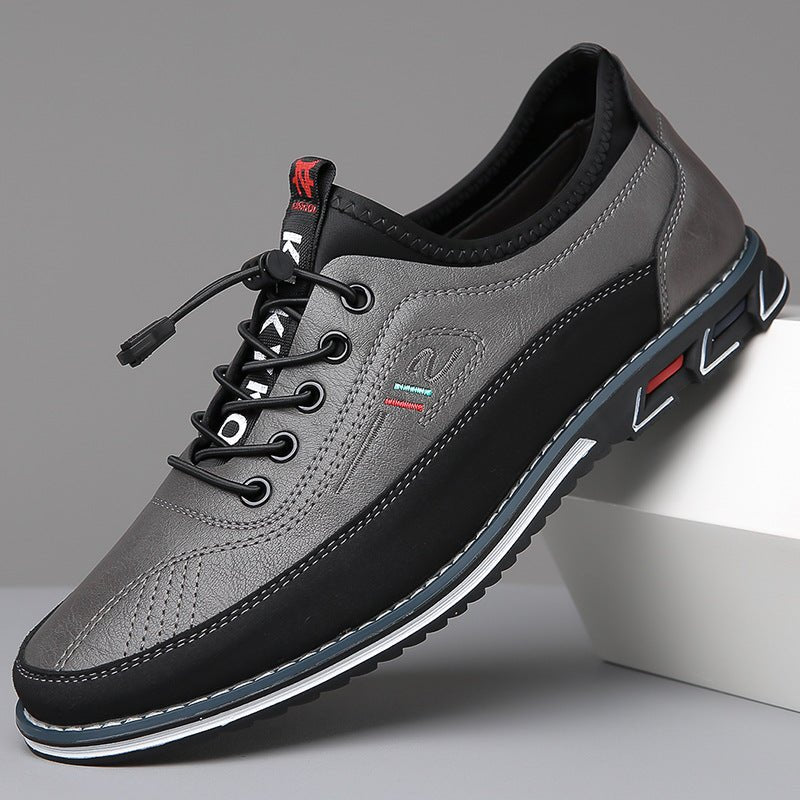 Black vegan leather Oxford shoes with a classic design, featuring a sleek and polished appearance. 9