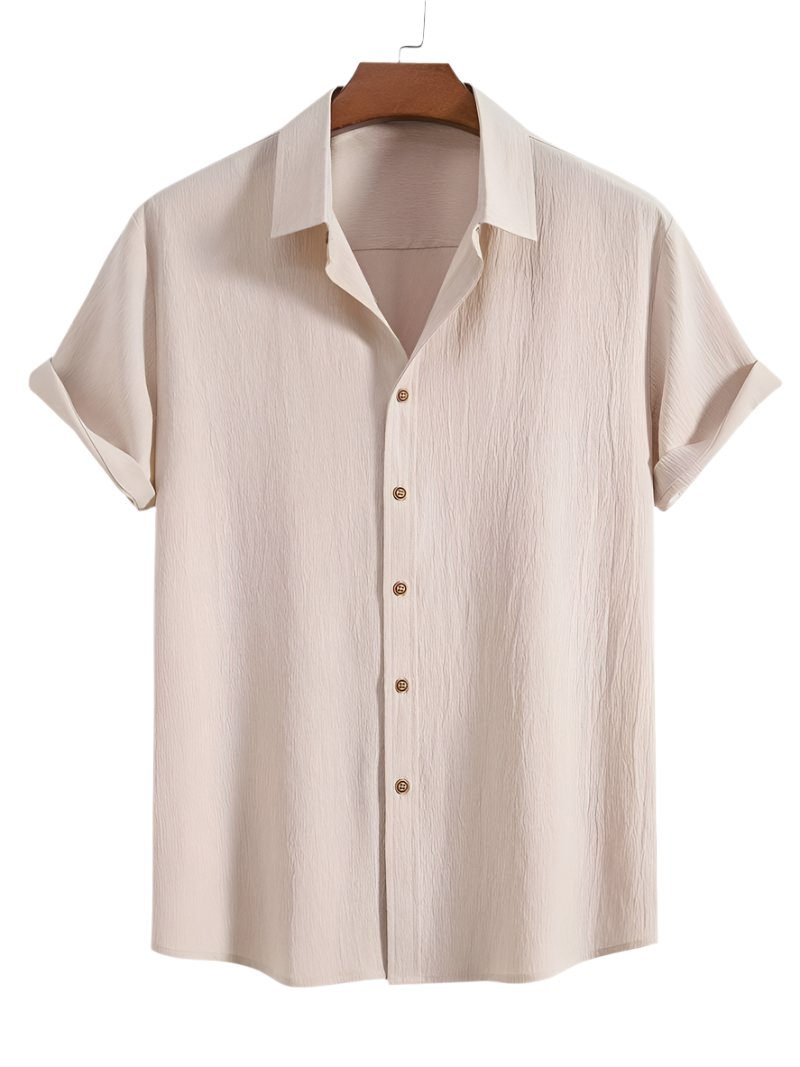Men's Textured Short Sleeve Shirt 0