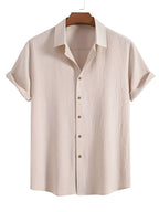 Men's Textured Short Sleeve Shirt 0