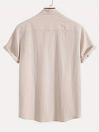 Men's Textured Short Sleeve Shirt 1