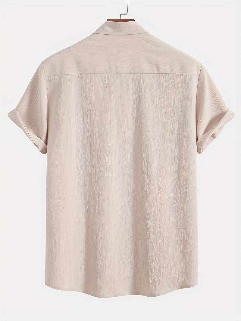 Men's Textured Short Sleeve Shirt 1