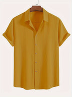 Men's Textured Short Sleeve Shirt 10