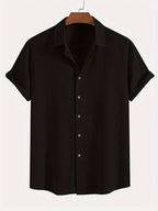 Men's Textured Short Sleeve Shirt 12