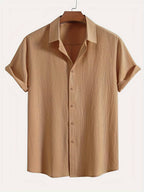 Men's Textured Short Sleeve Shirt 7