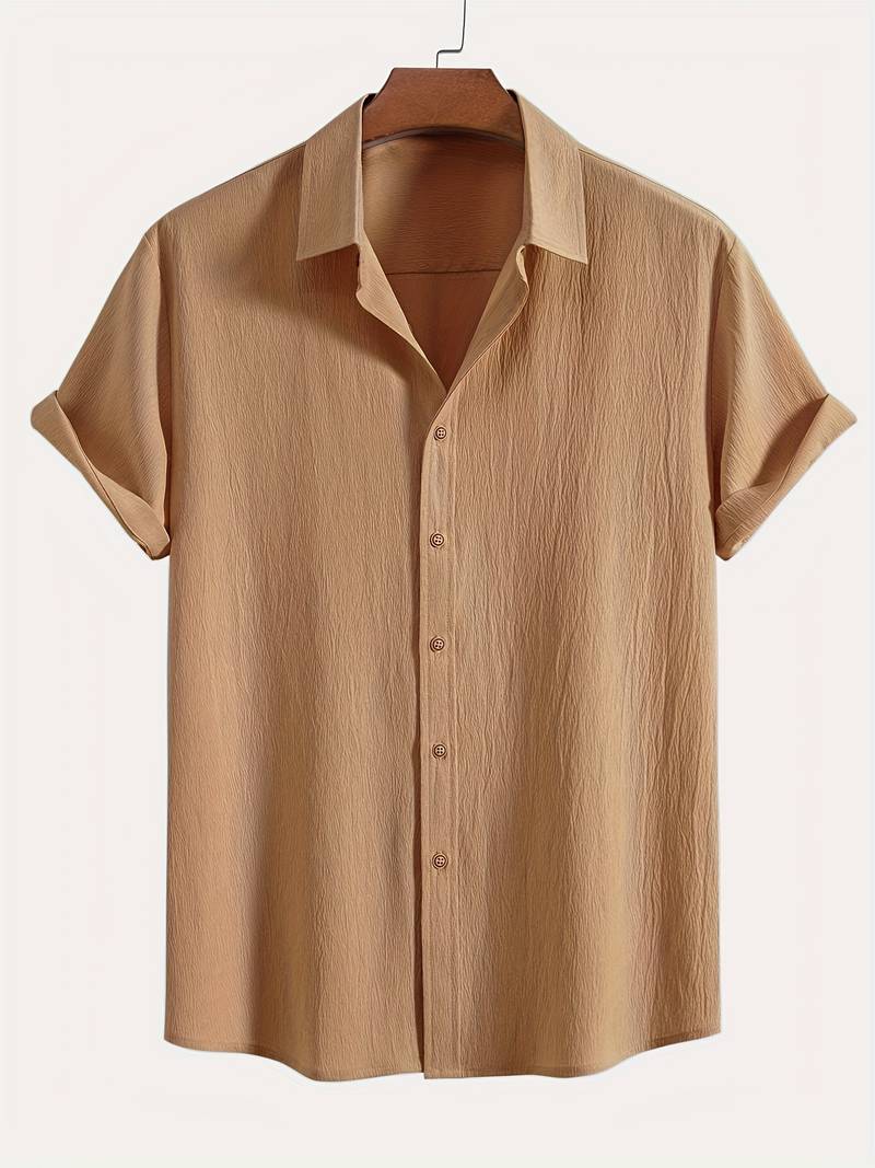 Men's Textured Short Sleeve Shirt 7