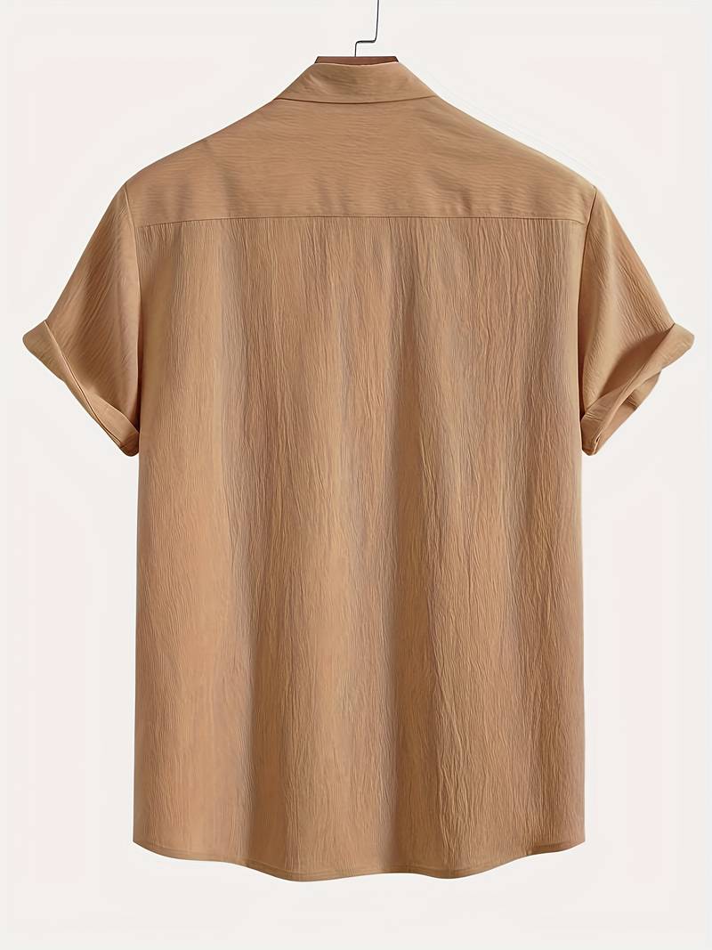 Men's Textured Short Sleeve Shirt 8