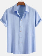 Men's Textured Short Sleeve Shirt 9