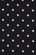 Mira Maxi Dress Polka Dot Black Off White Flowing Silhouette 4