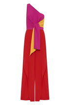 Nala Jumpsuit Women Asymmetrical Neckline Waist Tie Elegant Design 6