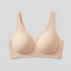 Neele seamless wireless bra in skin, front view