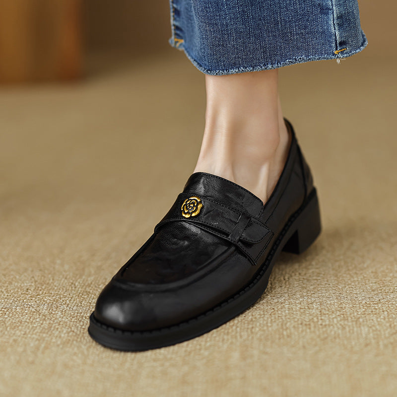 Morrelle | Faux Leather Loafers