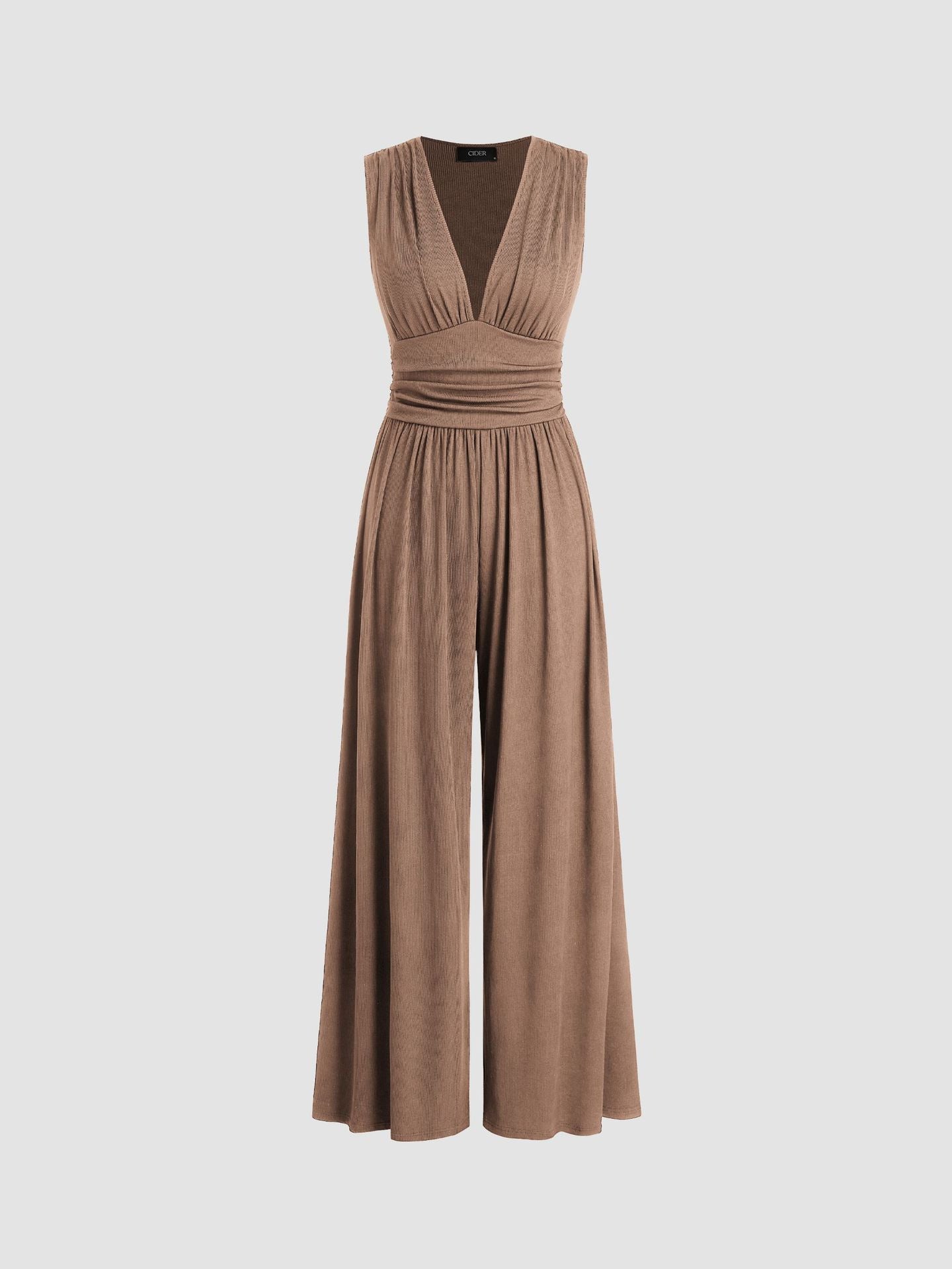 Selenae | Chic Sleeveless Wide-Leg Jumpsuit