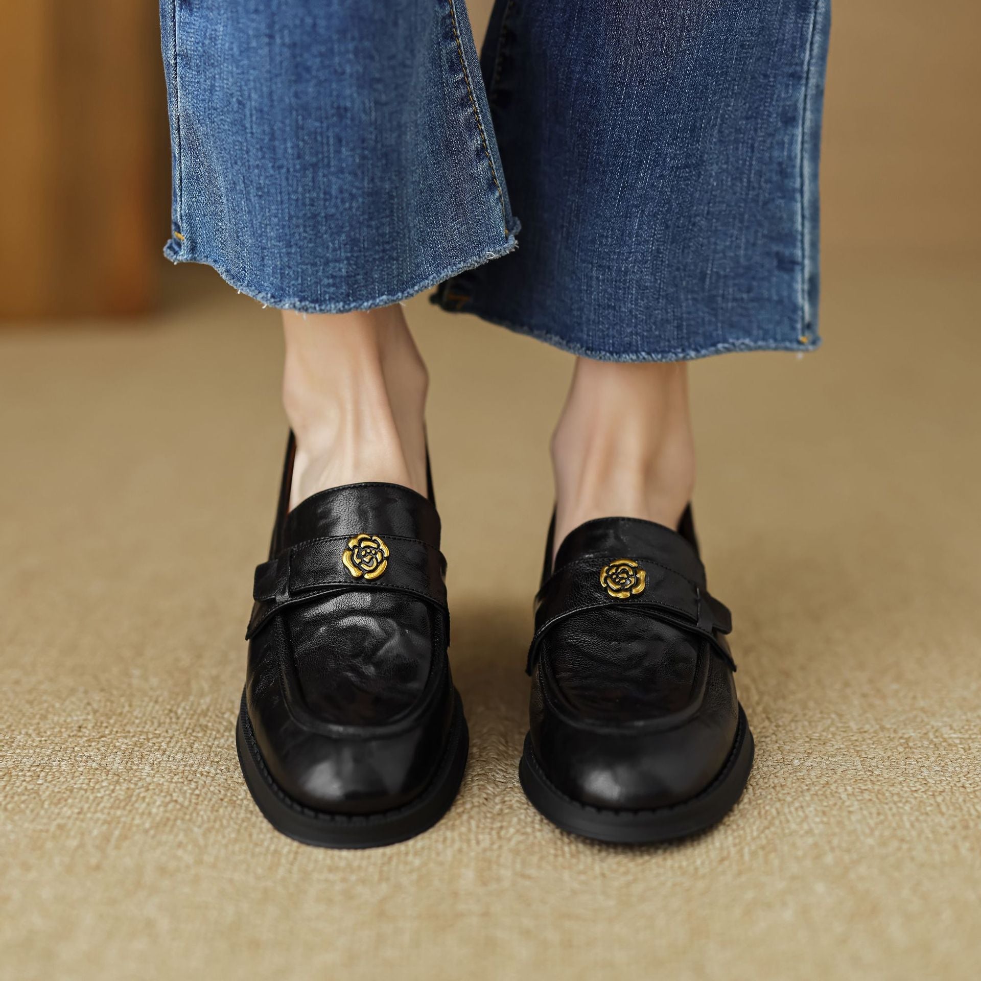 Morrelle | Faux Leather Loafers