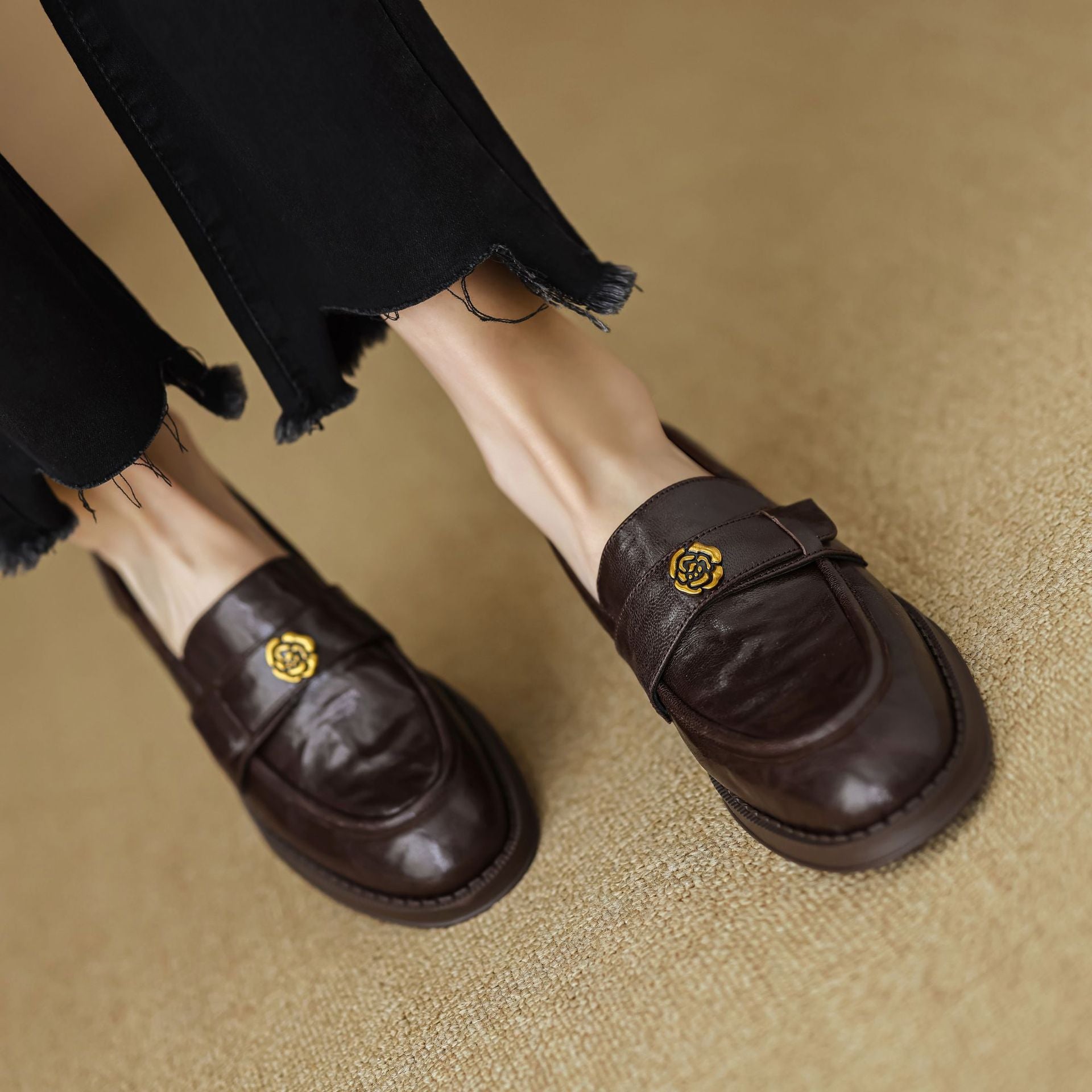 Morrelle | Faux Leather Loafers