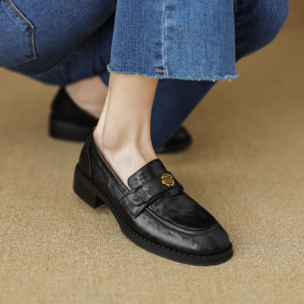 Morrelle | Faux Leather Loafers