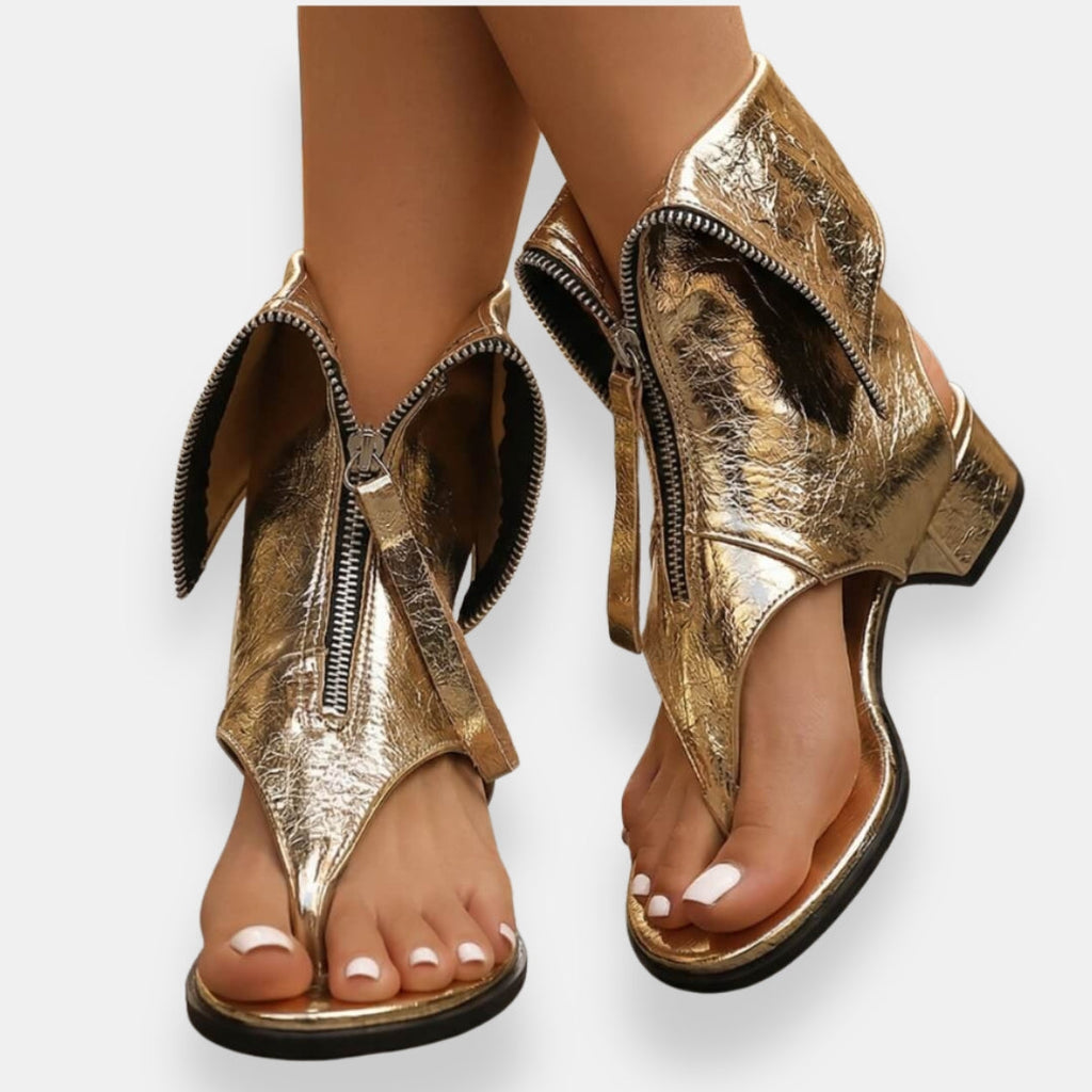 Octavienne Metallic Sandals for Women 3