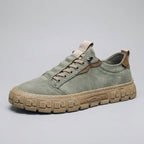 Men's classic lace-up sneakers in navy blue, featuring a minimalistic design and comfortable fit. 6