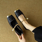 Pera Mary Jane flats in soft pink with a classic, minimalist design. 5