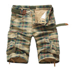 Plaid Men's Cargo Shorts 0