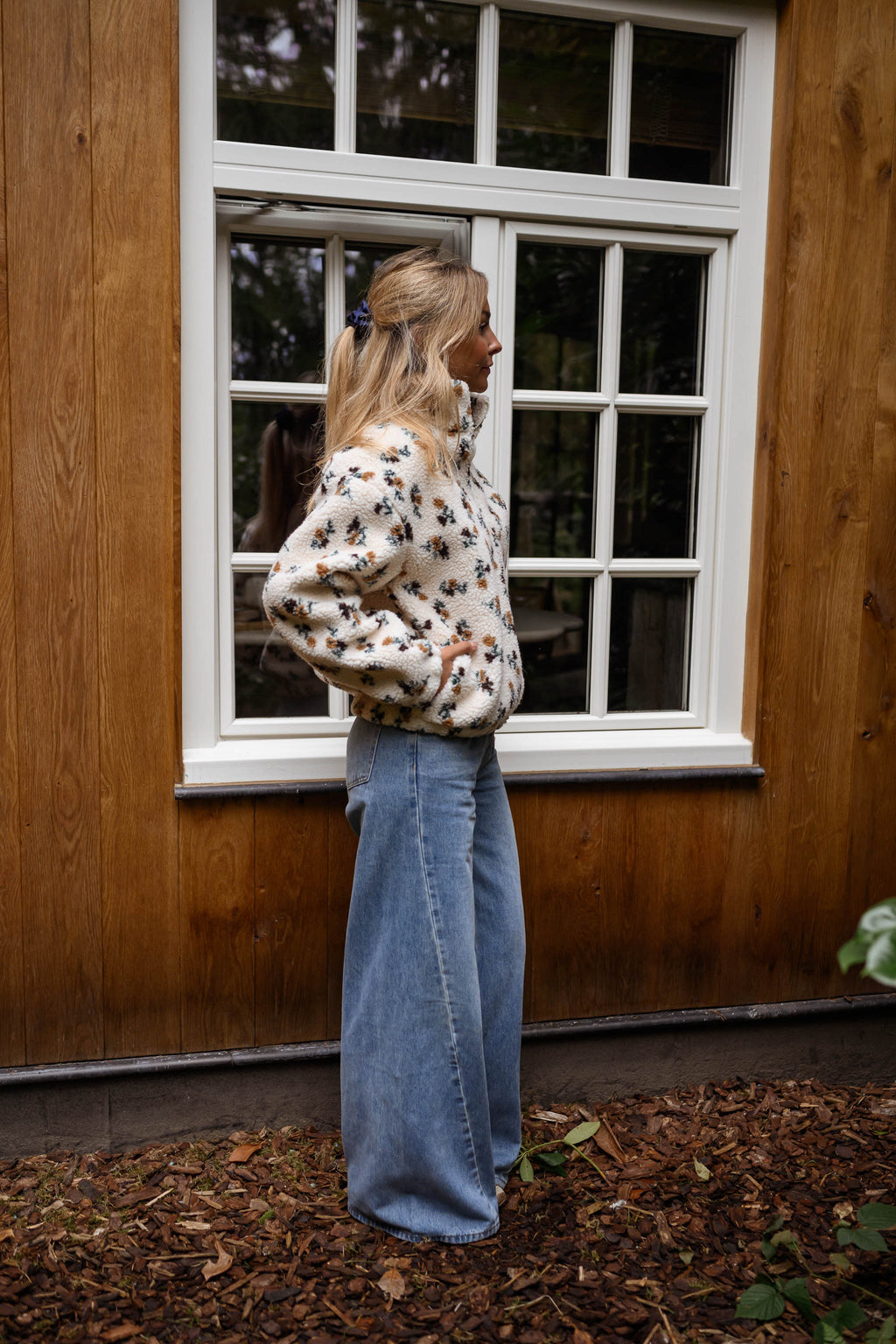 Emma | Fleece Ecru Floral
