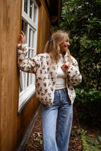 Emma | Fleece Ecru Floral