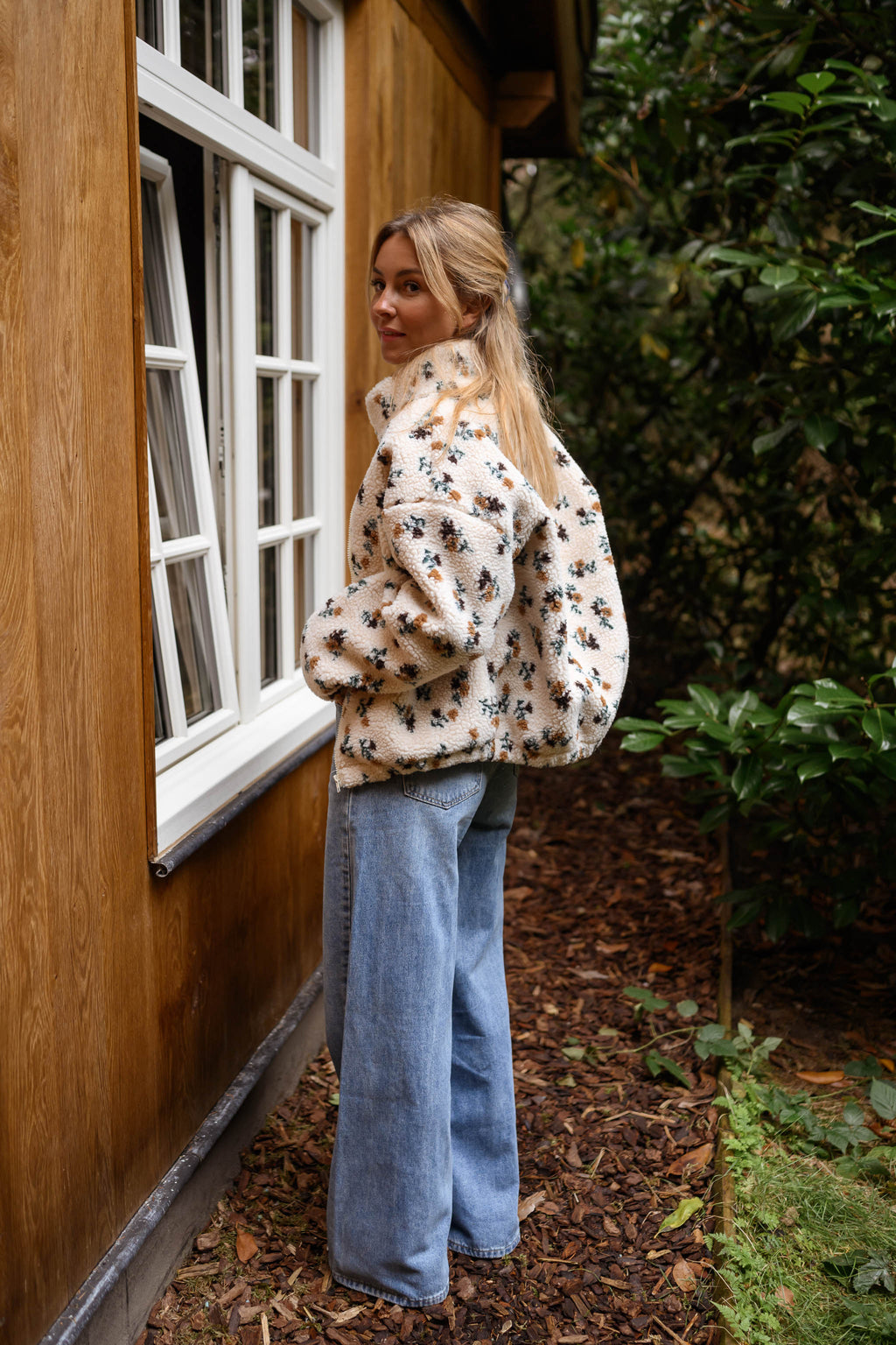 Emma | Fleece Ecru Floral