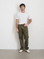 Raphael Straight Leg Pant Vintage Wash Chino 100% Cotton, Zip-Fly Closure 0
