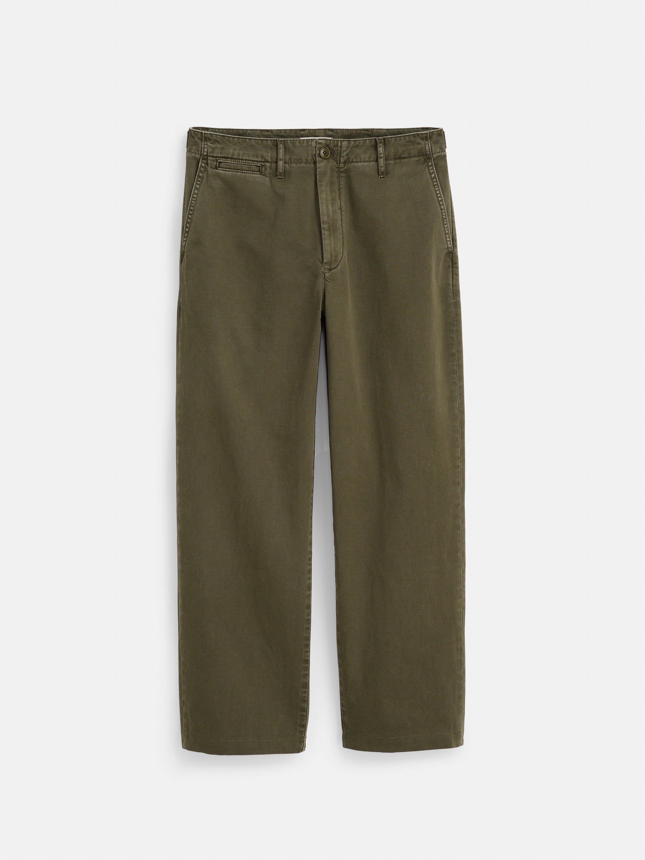 Raphael Straight Leg Pant Vintage Wash Chino 100% Cotton, Zip-Fly Closure 1