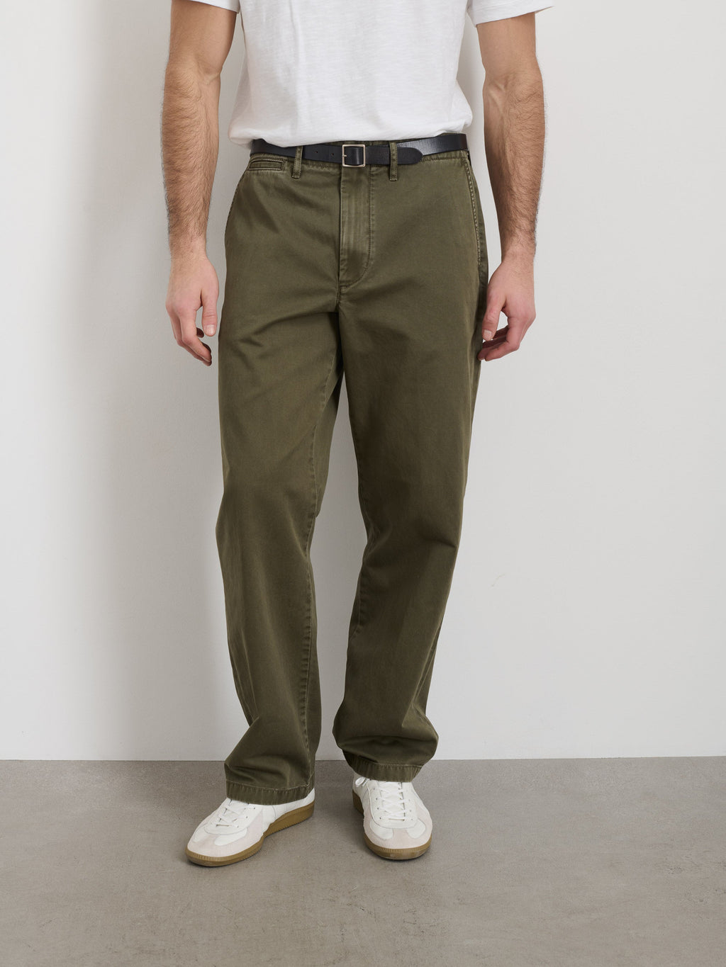 Raphael Straight Leg Pant Vintage Wash Chino 100% Cotton, Zip-Fly Closure 3