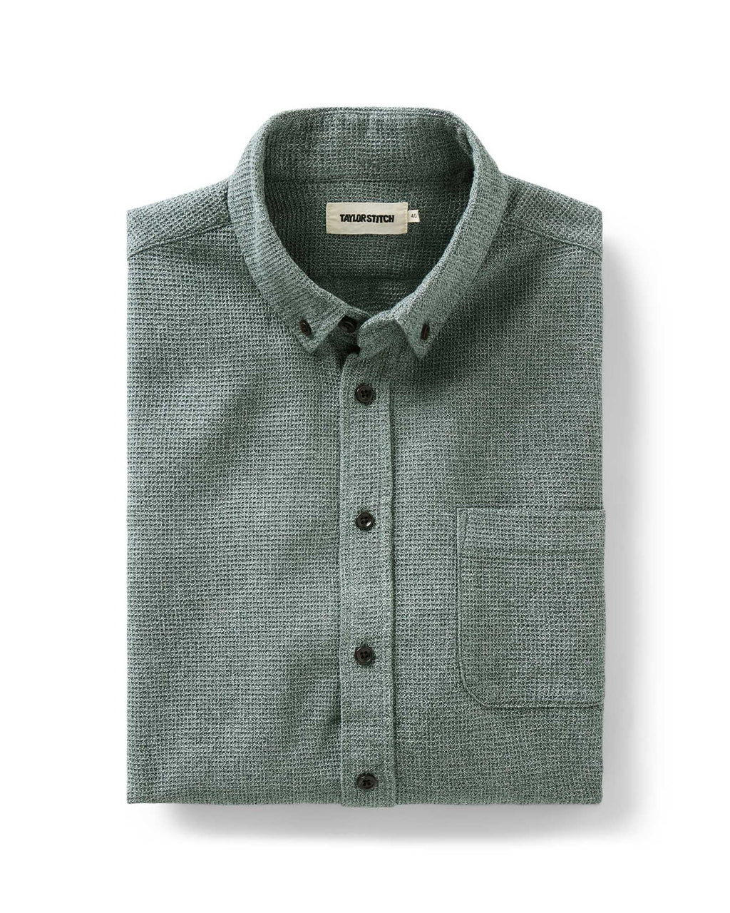 Ronan The Jack in Pine Twist Waffle Shirt 100% Organic Cotton 0