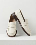 Stylish burgundy loafers with a classic heritage design, featuring a sleek silhouette and comfortable fit. 6
