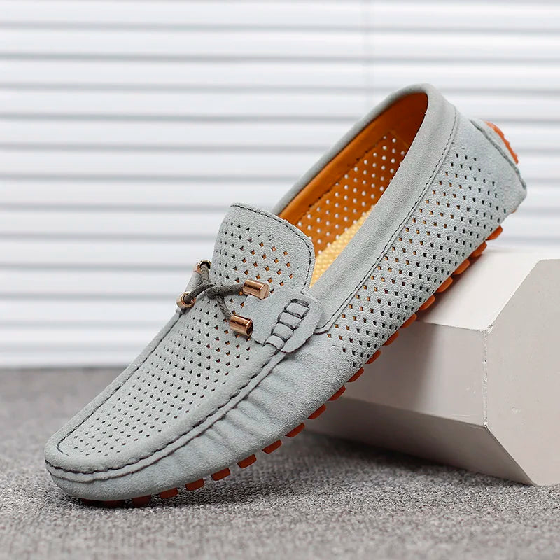 GIANNI | PERFORATED LEATHER LOAFERS