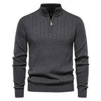 Aloïs | Men's winter sweater with zipped neck and optimal warmth