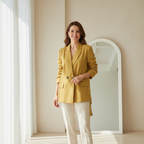 Willshela | Vintage Double-Breasted Blazer with Pockets