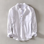 CALLEN | LINEN MANDARIN SHIRT
